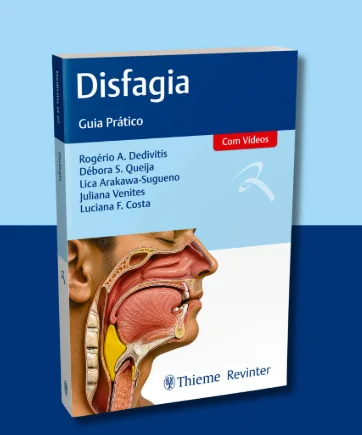Capa do livro Disfagia: Guia Prático, publicado pela Thieme Revinter