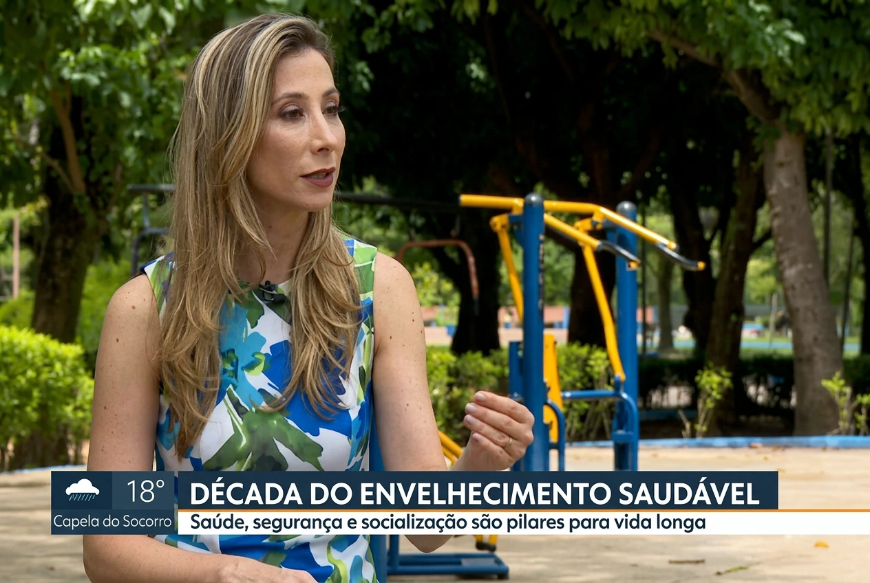 Dra. Juliana Venites em reportagem na TV Globo sobre envelhecimento saudável