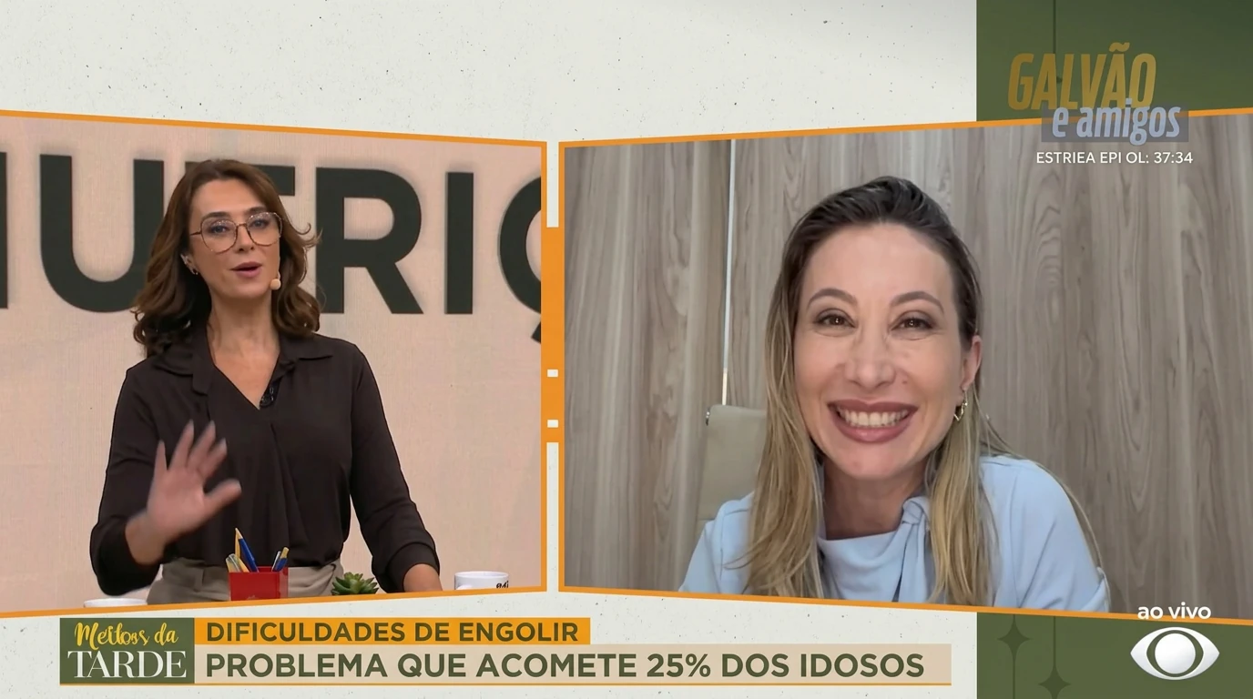 Dra. Juliana Venites participando do programa Melhor da Tarde, da Band, com Catia Fonseca